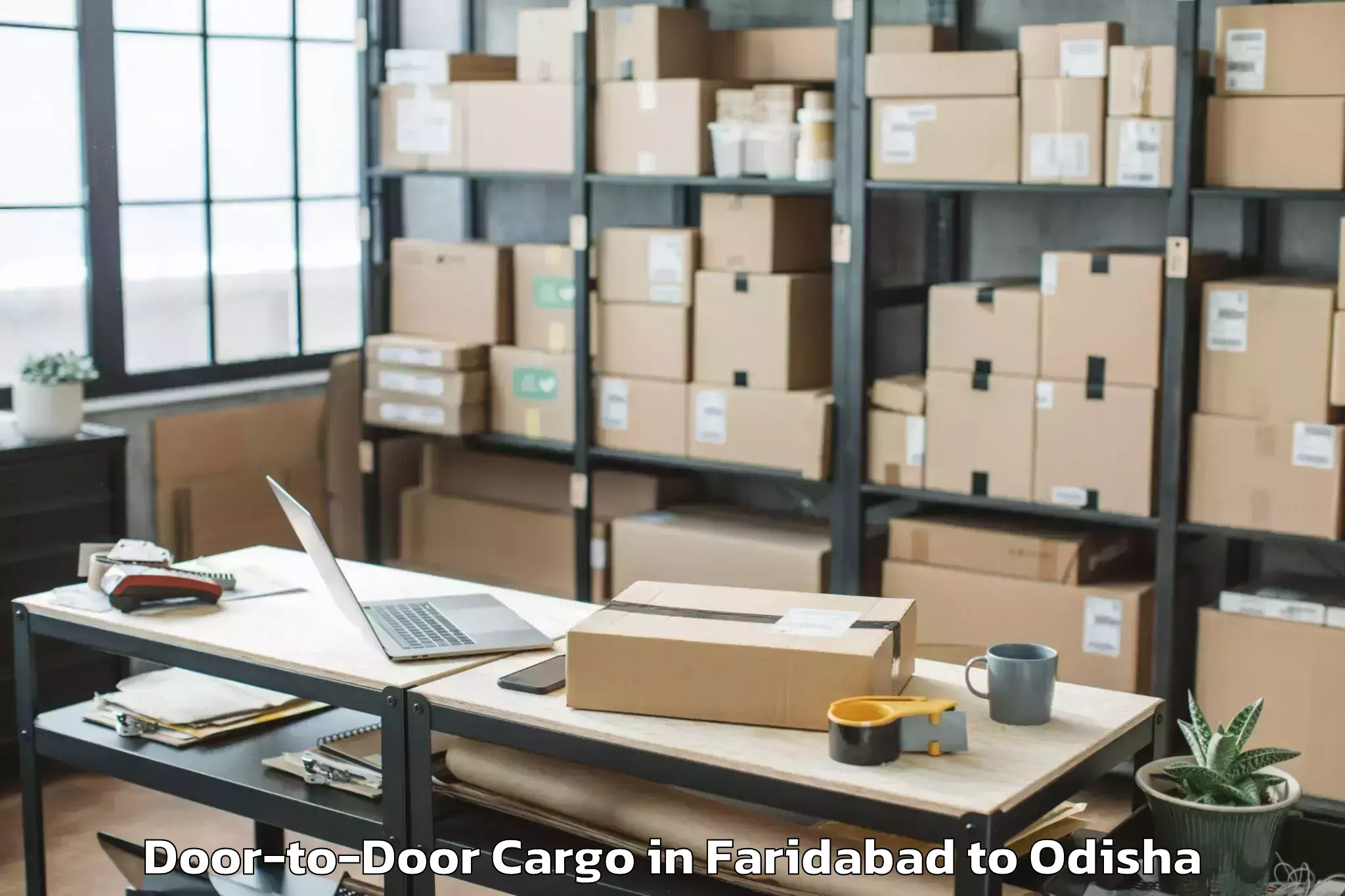 Quality Faridabad to Brajrajnagar Door To Door Cargo